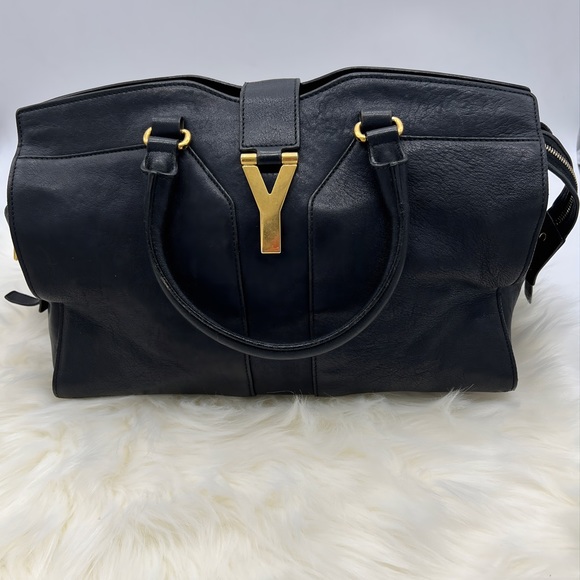 YSL Vintage Y Cabas Black Bag - Picture 4 of 13